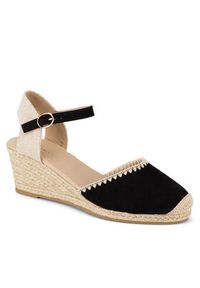 Jenny Fairy Espadryle WYL2610-1 Czarny. Kolor: czarny. Materiał: materiał #6