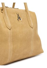 Patrizia Pepe Torebka 2B0145/L152-B880 Beżowy. Kolor: beżowy. Materiał: skórzane, zamszowe #6