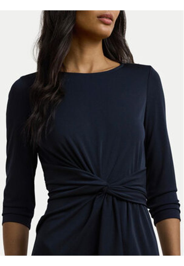 Lauren Ralph Lauren - LAUREN RALPH LAUREN Sukienka koktajlowa 250957698 Granatowy Slim Fit. Kolor: niebieski. Materiał: syntetyk. Styl: wizytowy