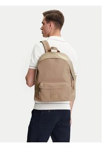 Calvin Klein Jeans Plecak Metro Nylon Backpack 43 Ny LV04G3131G Beżowy. Kolor: beżowy. Materiał: materiał