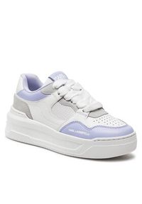 Karl Lagerfeld - KARL LAGERFELD Sneakersy KL63323 Biały. Kolor: biały. Materiał: skóra