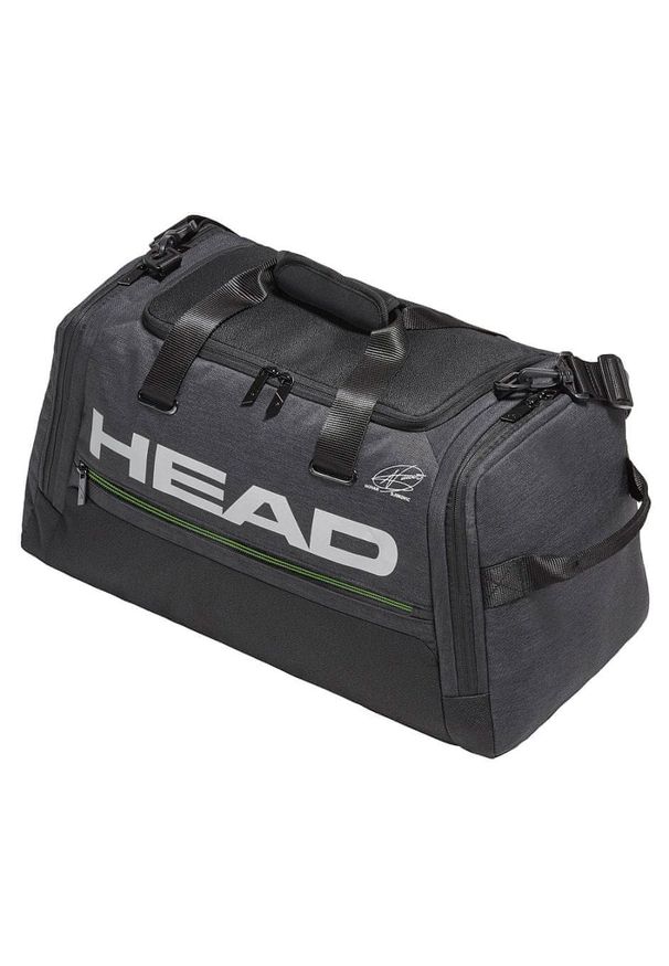 Head torba sportowa Duffle Bag. Kolor: czarny. Materiał: neopren. Wzór: paski. Sport: fitness