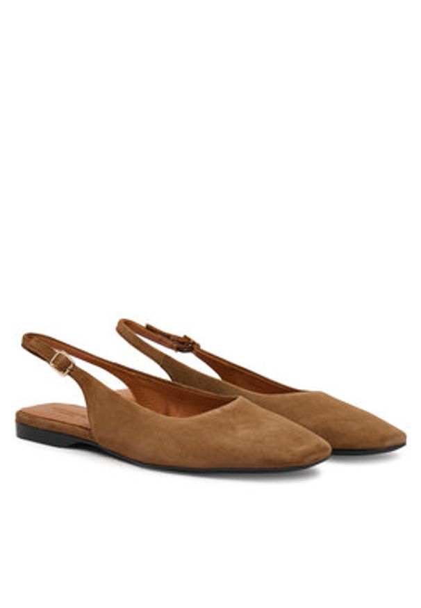 Vagabond Shoemakers Baleriny Delia 5907-240-89 Brązowy. Kolor: brązowy. Materiał: zamsz, skóra