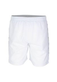 Spodnie treningowe męskie Fila Short Riley. Kolor: biały, wielokolorowy. Materiał: materiał, syntetyk. Długość: krótkie