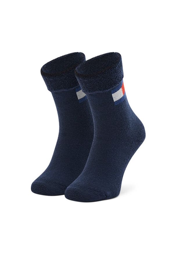 TOMMY HILFIGER - Tommy Hilfiger Skarpety długie 701220271 Granatowy. Kolor: niebieski. Materiał: materiał