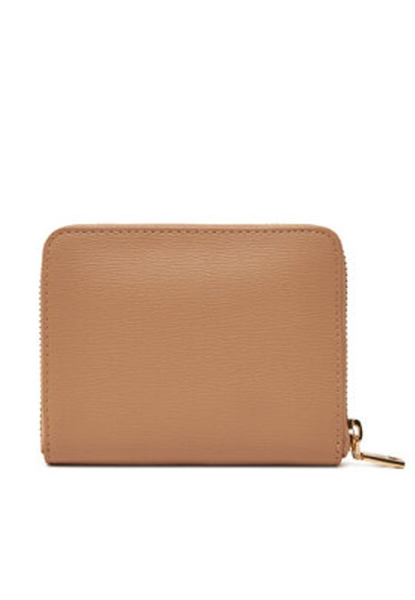 Love Moschino - LOVE MOSCHINO Mały Portfel Damski JC5702PP1MLD0105 Beżowy. Kolor: beżowy. Materiał: skóra