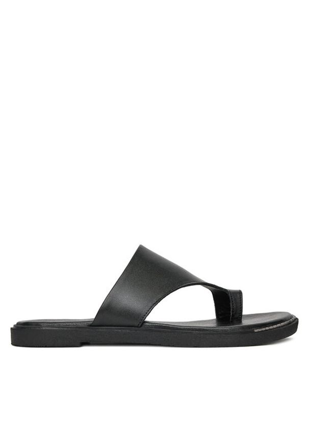 Lasocki Klapki LALITA WI23-LALITA-10 Czarny. Kolor: czarny. Materiał: skóra