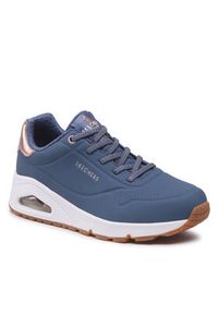 skechers - Skechers Sneakersy Shimmer Away 155196/NVY Granatowy. Kolor: niebieski. Materiał: skóra #5