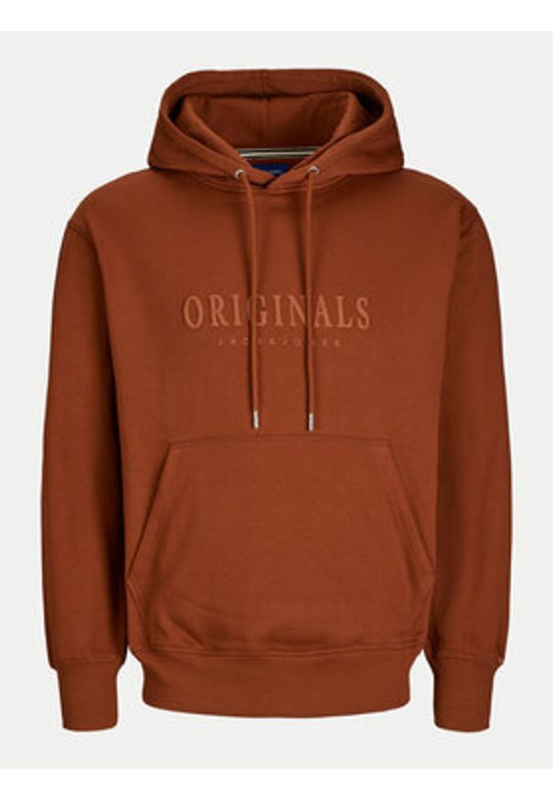 Jack & Jones - Jack&Jones Bluza 12262811 Brązowy Regular Fit. Kolor: brązowy. Materiał: bawełna