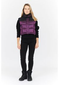 Invicta - INVICTA Fioletowy puchowy krótki bezrękawnik damski, Rozmiar L. Kolor: fioletowy. Materiał: puch, poliamid. Długość rękawa: bez rękawów. Długość: krótkie #2