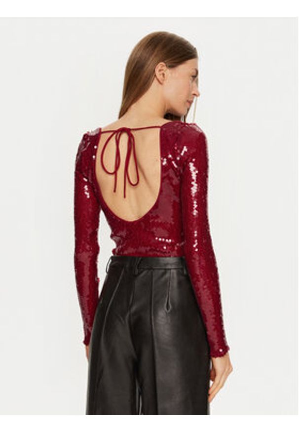 BARDOT - Bardot Body Verona 59471TB Czerwony Slim Fit. Kolor: czerwony. Materiał: syntetyk