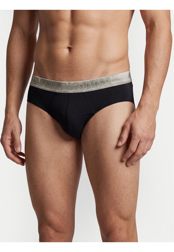Emporio Armani Underwear Komplet slipów EM000258 AF18886 MC061 Czarny. Kolor: czarny. Materiał: bawełna
