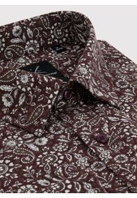 Pako Lorente - Casualowa brązowa koszula w paisley. Okazja: na co dzień. Kolor: brązowy. Materiał: bawełna. Długość rękawa: długi rękaw. Długość: długie. Wzór: paisley. Styl: casual #5