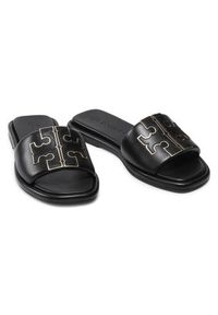 Tory Burch Klapki Doublet Sport Slide 79985 Czarny. Kolor: czarny. Materiał: skóra. Styl: sportowy #6