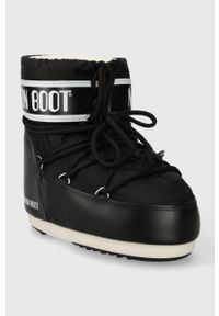 Moon Boot - Śniegowce Classic Low 140934.M.B.CLASSIC-PINK. Nosek buta: okrągły. Zapięcie: sznurówki. Kolor: czarny #2