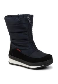 Śniegowce CMP Kids Rae Snow Boots Wp 39Q4964 Black Blue N950. Kolor: niebieski. Materiał: materiał