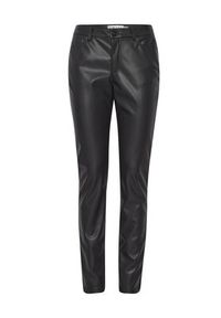 ICHI Spodnie z imitacji skóry 20117678 Czarny Regular Fit. Kolor: czarny. Materiał: skóra #5