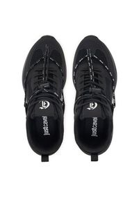 Just Cavalli Sneakersy 80QA3SV2 ZSE47 Czarny. Kolor: czarny. Materiał: materiał #2