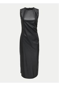 JDY Sukienka z imitacji skóry Soya 15336927 Czarny Slim Fit. Kolor: czarny. Materiał: skóra