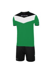 Komplet piłkarski dla dzieci Givova Kit Campo zielono-czarny. Kolor: zielony