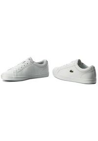 Lacoste Sneakersy Straightset Bl 1 Spw 7-32SPW0133001 Biały. Kolor: biały. Materiał: skóra #10