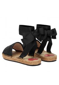 Love Moschino - LOVE MOSCHINO Espadryle JA16222G0OJR100A Czarny. Kolor: czarny. Materiał: syntetyk #4