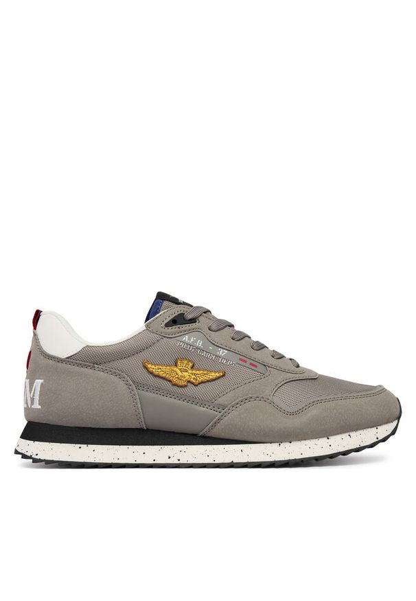 Sneakersy Aeronautica Militare. Kolor: szary