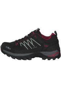 Buty trekkingowe damskie CMP Rigel Low WP. Kolor: niebieski, czarny, wielokolorowy. Materiał: zamsz, skóra. Styl: sportowy