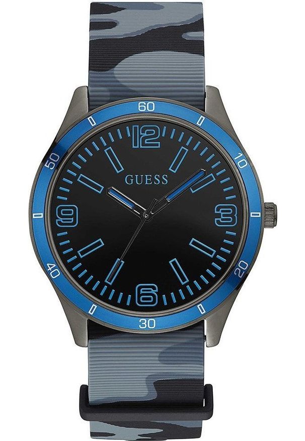 Zegarek Guess Zegarek męski Guess W1163G1 czarny. Kolor: czarny