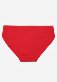 Born2be - Czerwone Majtki Figi z Bawełną i Ozdobnymi Napisami Phioreia. Kolor: czerwony. Materiał: bawełna. Wzór: napisy #2