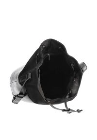 Big Star Accessories - Czarna Torebka Big Star Damski Worek. Kolor: czarny. Wzór: aplikacja. Materiał: skórzane #4