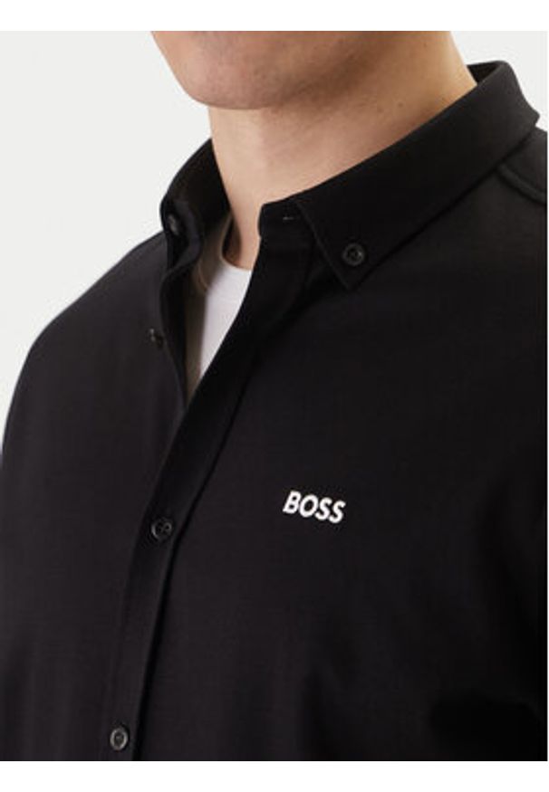 BOSS Koszula ST Motion 50555946 Czarny Regular Fit. Kolor: czarny. Materiał: bawełna