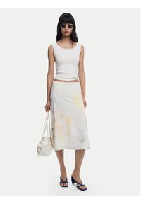 Desigual Spódnica midi Bruma 25WWFK08 Écru Regular Fit. Materiał: bawełna #6