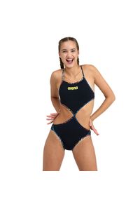 Damski kostium kąpielowy 1-częściowy Arena Rule Twist'n'mi. Kolor: wielokolorowy, czarny #1