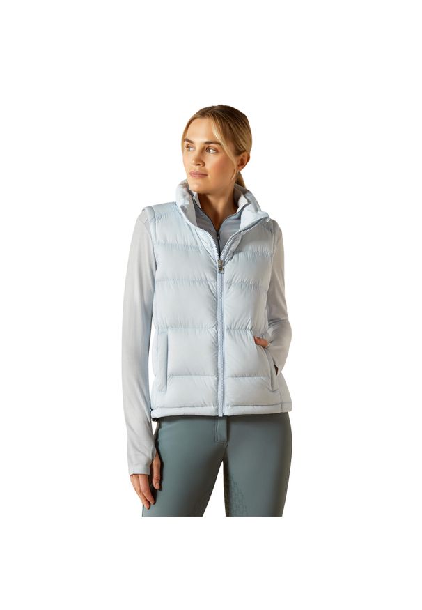 Damska kurtka bez rękawów Ariat UltraPuff. Kolor: niebieski. Materiał: puch. Długość rękawa: bez rękawów