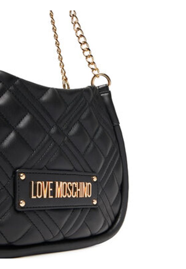 Love Moschino - LOVE MOSCHINO Torebka JC4208PP0MLA0000 Czarny. Kolor: czarny. Materiał: skórzane