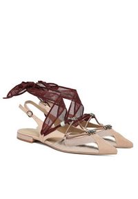 Pinko - PINKO Czółenka Gianira 30 SD0547 P003 Beżowy. Kolor: beżowy. Materiał: skóra #5
