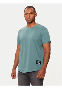Calvin Klein Jeans T-Shirt J30J323482 Niebieski Regular Fit. Kolor: niebieski. Materiał: bawełna