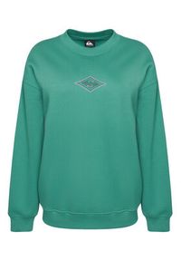 Quiksilver Bluza EQWFT03188 Zielony Oversize. Kolor: zielony. Materiał: bawełna #7