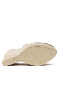 Manebi Espadryle Heart-Shaped Wedge Espadrilles O 7.1 WH Beżowy. Kolor: beżowy. Materiał: materiał