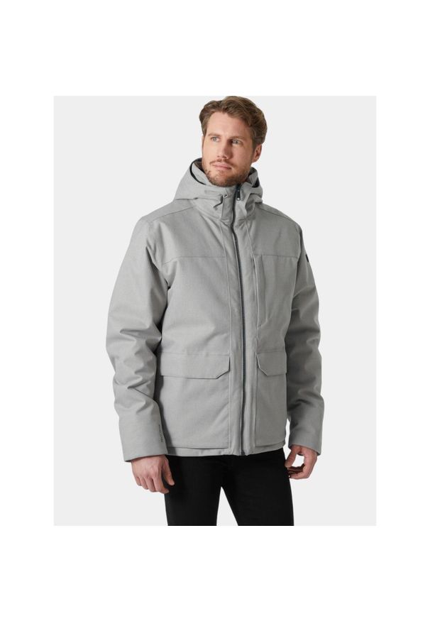 Płaszcz Zimowy Męski Helly Hansen Chill 3.0. Kolor: szary. Materiał: puch. Sezon: zima. Sport: turystyka piesza