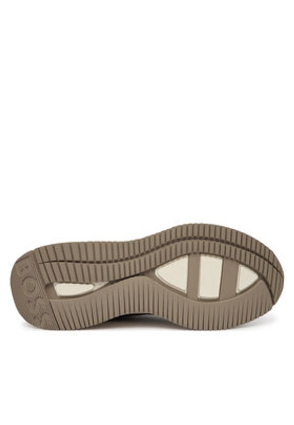BOSS Sneakersy Ttnm Evo 50563920 Brązowy. Kolor: brązowy. Materiał: skóra, zamsz