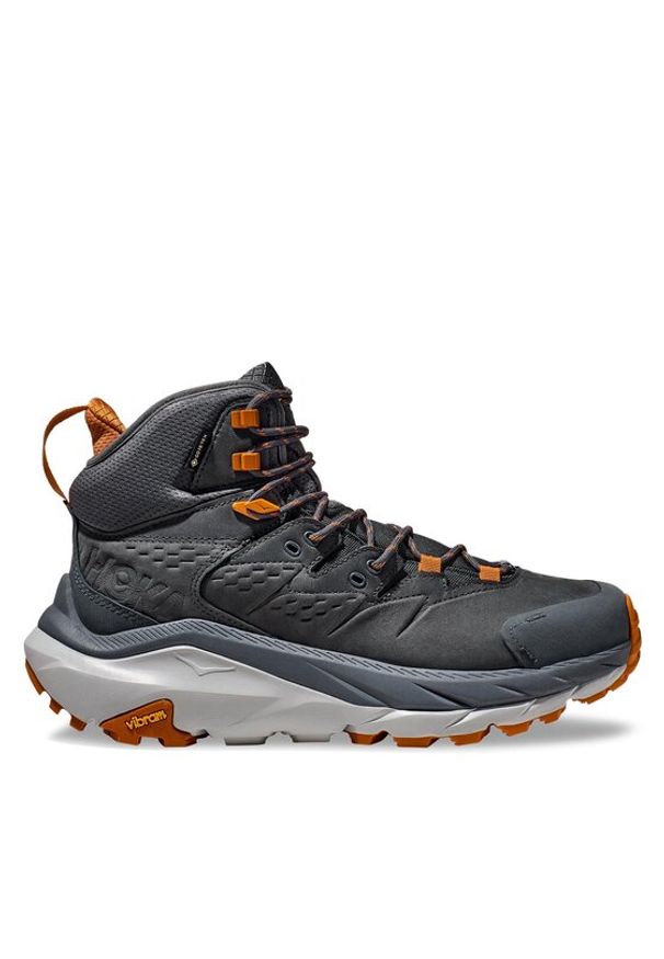 HOKA - Hoka Trekkingi Kaha 2 Gtx GORE-TEX 1123155 Granatowy. Kolor: szary. Materiał: nubuk, skóra. Technologia: Gore-Tex. Sport: turystyka piesza