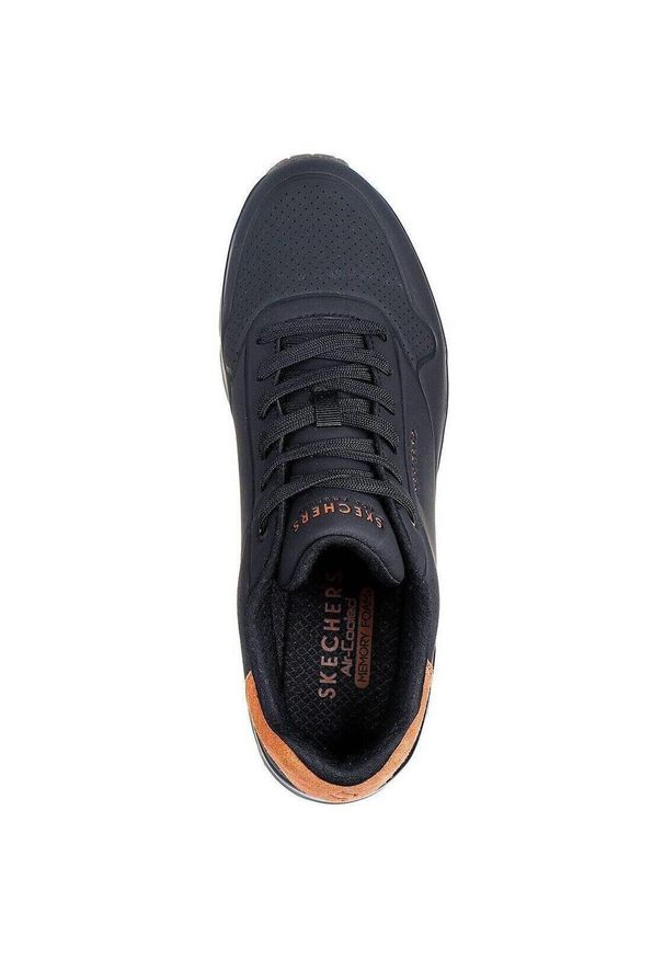 skechers - Buty do chodzenia męskie Skechers Uno. Kolor: czarny. Materiał: materiał, syntetyk. Szerokość cholewki: normalna. Model: Skechers Sport. Sport: turystyka piesza