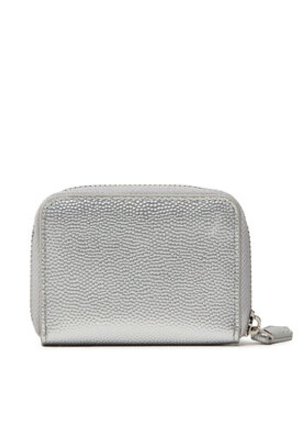 VALENTINO - Valentino Mały Portfel Damski Divina VPS1R4139G Srebrny. Kolor: srebrny. Materiał: skóra