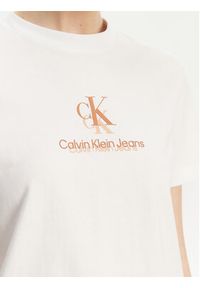 Calvin Klein Jeans T-Shirt Shadow Graphic J20J225545 Biały Regular Fit. Kolor: biały. Materiał: bawełna #3