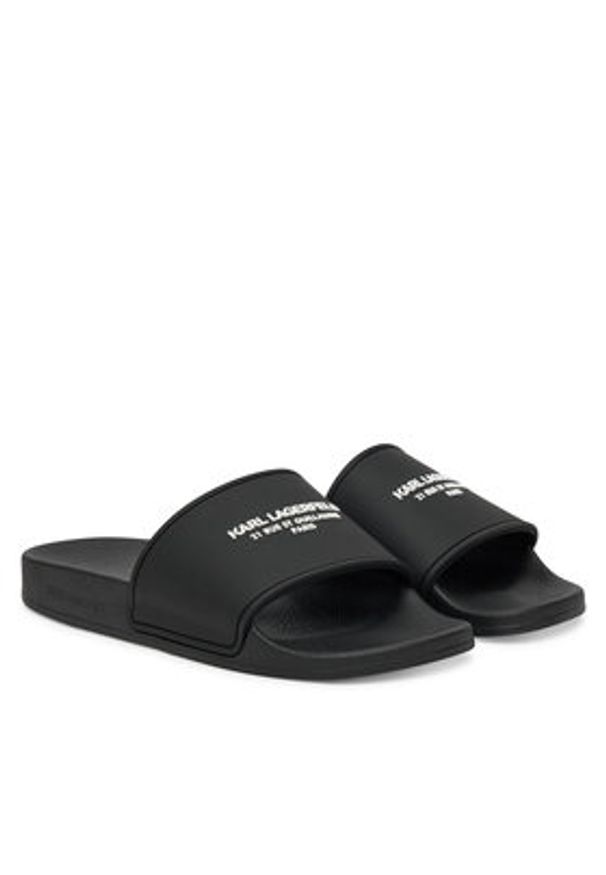 Karl Lagerfeld - KARL LAGERFELD Klapki Kondo Rsg KL70008A Czarny. Kolor: czarny
