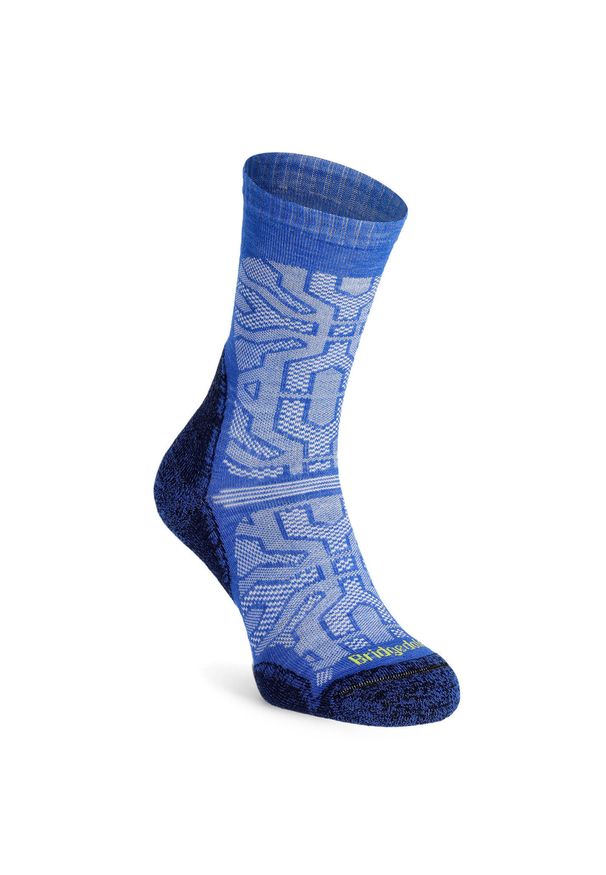 BRIDGEDALE - Skarpety trekkingowe męskie Bridgedale Ultralight T2 Performance Crew Merino. Kolor: niebieski. Materiał: poliamid, wełna, lycra, elastan, nylon. Sport: outdoor