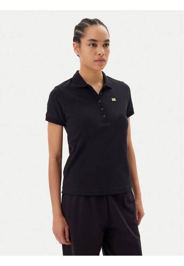 EA7 Emporio Armani Polo 7W000030 AF12450 UC001 Czarny Regular Fit. Typ kołnierza: polo. Kolor: czarny. Materiał: bawełna