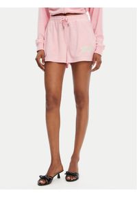 Juicy Couture Szorty sportowe Perkin JCWHS125322 Różowy Relaxed Fit. Kolor: różowy. Materiał: bawełna